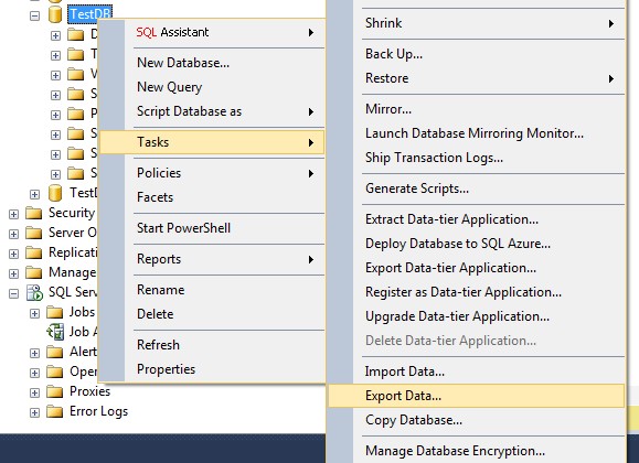 SQL server数据库迁移